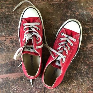 Red Converse All Star Shoes